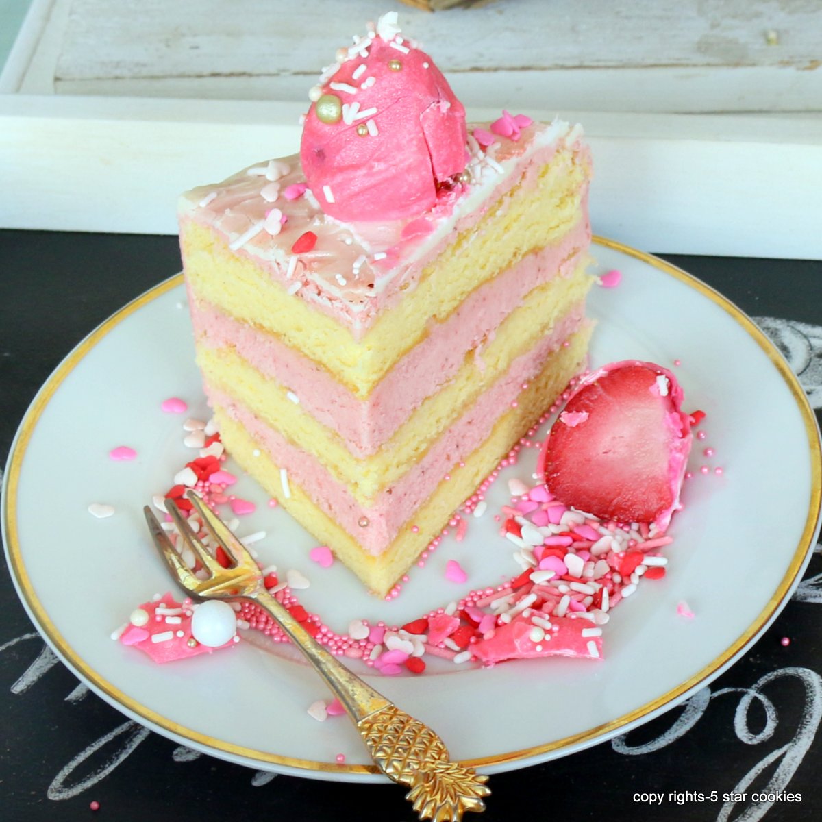 The Tastiest Strawberry Cake Recipe - Sugar & Sparrow